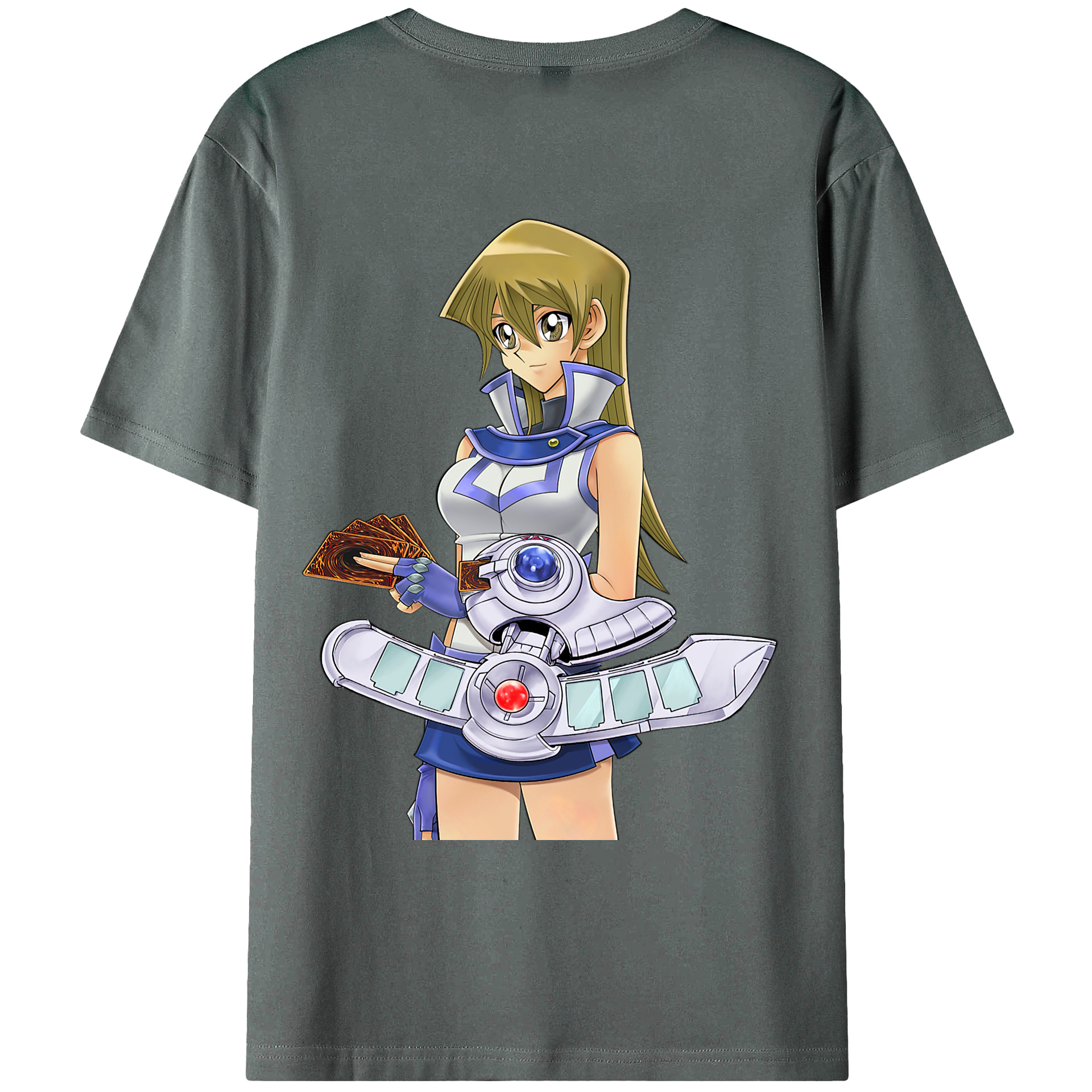 （画像用） 遊☆戯☆王 Yu-Gi-Oh! 綿100％ メンズ半袖Tシャツ（バックプリント） 通気性